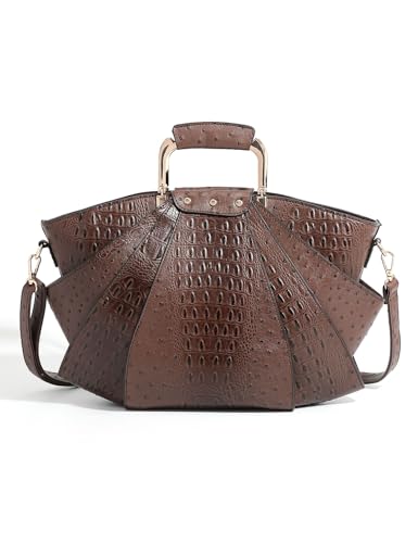 Image of Bag Woman Large Capacity Leather Purse Fashion Designer Metal Top Handle Handbags Women Crossbody Large Bags for Women Tote