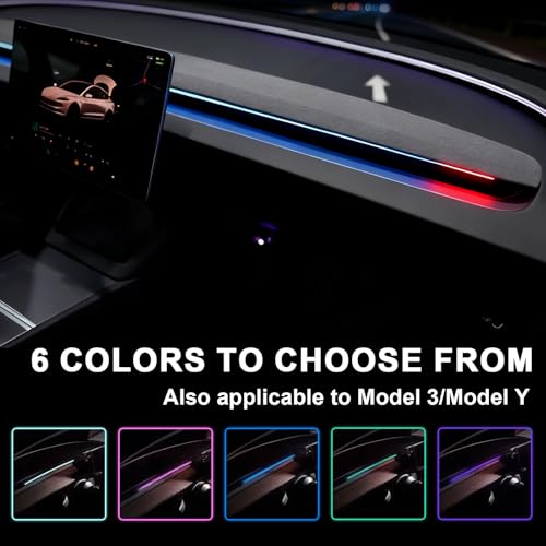 Smart BSD Ambient Lighting para Tesla Model 3 y Y 2021-2024 miniatura 2