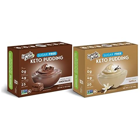 Simply Delish Natural Pudding and Pie Filling Variety Pack, 1 Chocolate and 1 Vanilla, 2 CT Cover