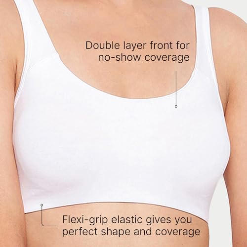 Image of Enamor Low Impact Women's Cotton Easy Everyday Bra - All Day Comfort Non Padded, Wirefree, High Coverage - SB06