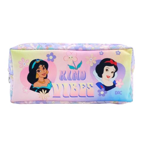 DAC - Estojo Simples com 1 Zíper em Tecido - Princesas