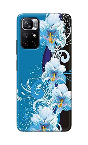 Image of PRINTFIDAA Beautiful Floral Design Printed Designer Hard Case for Redmi Note 11T (5G) Back Cover -(e) RPM1006