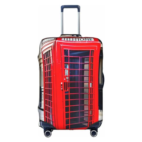 Telephone Booth print Anti-scratch Luggage Cover, Luggage Protective Case, Washable Luggage Cover