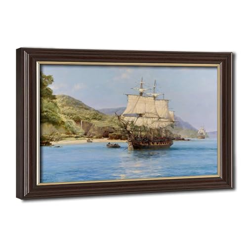 Impression toile Pirates Cove Montague Dawson de haute précision 20x30