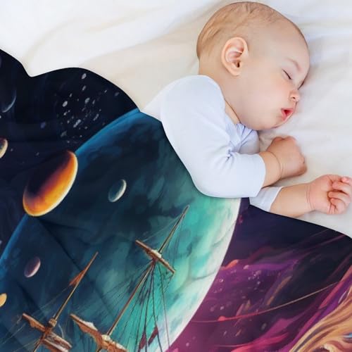 Plaid polaire pirate doux pour moments en famille - Couverture flanelle lit - 4
