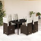 Rotin synthétique durable et construction robuste : fabriqué en rotin PE résistant aux intempéries et en acier revêtu par pulvérisation, cet ensemble offre une grande résistance aux rayons UV et est facile à entretenir. Le plateau de table en verre trempé offre plus de stabilité et d'élégance.