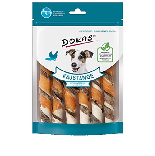 Dokas Kaustange mit Hühnerbrust & Fischhaut - Der besondere Hundesnack - perfekt für zwischendurch oder zur Belohnung - 1x170g Cover