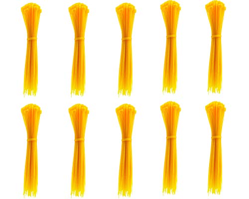 Gemony bridas para cables 1000 Pcs Amarillo Casa Oficina Garaje Taller in tamaño 100mm ZD-012