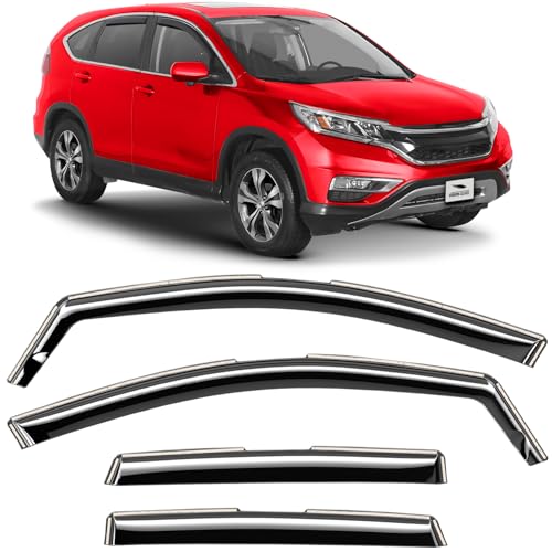 Voron Glass in-Channel Extra Durable Rain Guards for Honda CR-V 2012-2016, Window Deflectors, Vent Window Visors, 4 Pieces - 200416 by Voron Glass - Used condition - CA$44.14