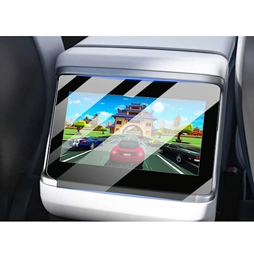 Verre trempé tactile HD Tesla Model S/X - Protecteur d'écran arrière anti-rayures 8 pouces
