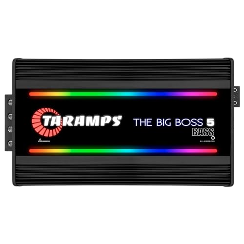 Taramps The Big Boss 5 Bass Monoblock Amplifier with RGB Effect 0.5~2 Ohm 5000 Watts Rms...
