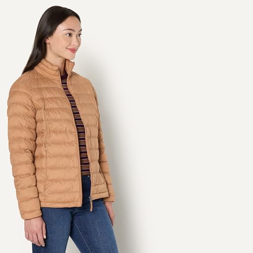 Image of Amazon Essentials Women's Lightweight Long-Sleeve Water-Resistant Packable Puffer Jacket (Available in Plus Size)