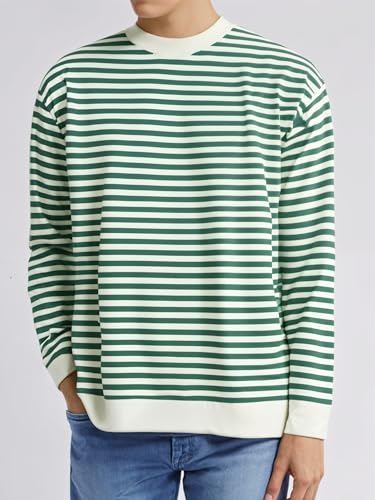 Image of VIMAL JONNEY Men Striped T-Shirt || T-Shirt for Men || Full Sleeve T Shirt || T-Shirt-VIMAL640620