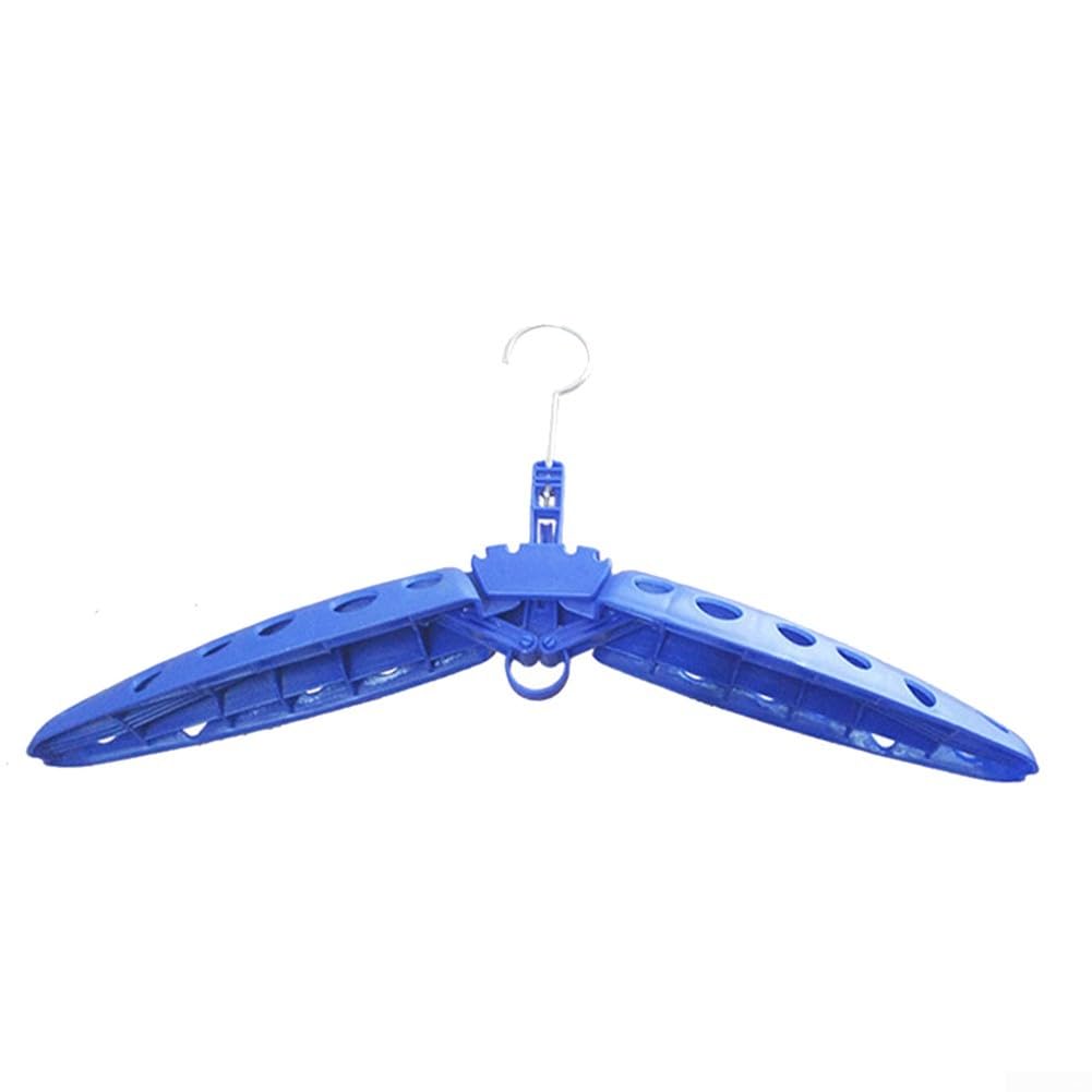 Vented Foldable Wetsuit Hanger With Material And Widened Arms To Preserve Suit Shape And Drying, Surfing And Diving Wetsuits(Blue)