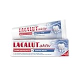 LACALUT AKTIV ZAHNFLEISCHSCHUTZ & SANFTES Weiß ZAHNCREME, 75ml Zahnpasta, sofort spürbare Straffung und Festigung des Zahnfleischs, Zahncreme für natürlich weiße Zähne, 1 x 75ml