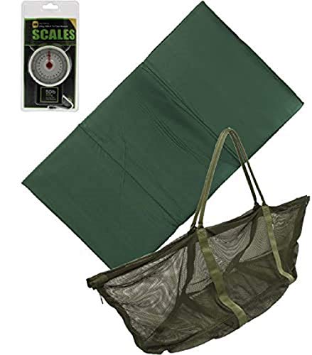 G8DS® Karpfen-Wiegen-Set"Carp Scale" Carp fishing Abhakmatte + Wiegenschlinge + Waage