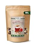 Biojoy BIO-Winterfreude Nussfruchtmischung (500 g) aus Weinbeeren, Cashewkerne, Mandeln und gefriergetrocknete Beeren in dreierlei Schokoladen