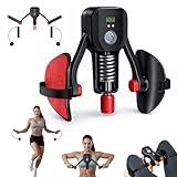 Thigh Trainer for Women & Men, 176LB Adjustable Pelvic Floor Exercise Equipment with LED Display Counter and Resistance Indicator, Inner Thigh Exerciser for Home Gym, Glutes, Legs & ARMS