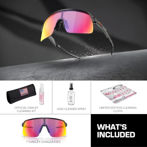 Oakley OO9463 SUTRO LITE MATTE BLACK Frame – PRIZM ROAD Lens, Non-Polarized Rectangle Shape Sunglasses with Official Eyewear Kit Bundle3