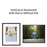 A2Z Home Solutions® Wall Photo Frame Rustic 70x90 cm Frame With 80x60 cm Mount Picture Poster Print With Clear HD Perspex 30x15 MM Moulding Mounting Hooks MDF Backboard - Image 2