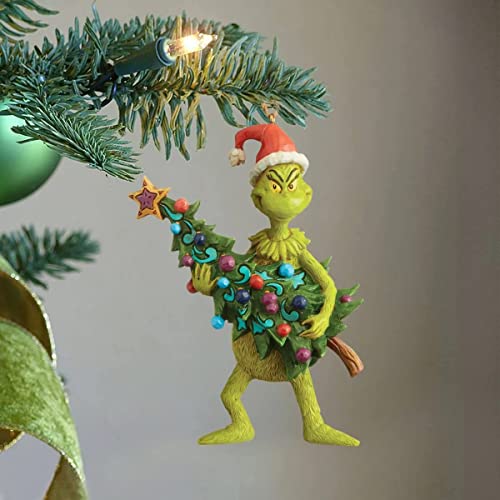 Como o Grinch roubou o Natal! Grinch com enfeite de Natal de presente 2022 ， de acessórios com ser u