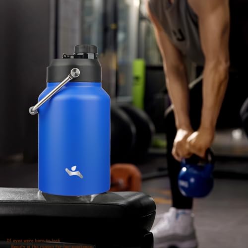Image of Konokyo 64 oz Insulated Stainless Steel Water Bottle Jug with Handle