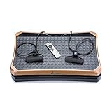 VibroSlim Plataforma vibratoria Ultra Pro – Oscilante, Pantalla LED, 4 programas predefinidos, 180 Niveles de Intensidad/Velocidad. Garantía 3 años (Oro Rosa)
