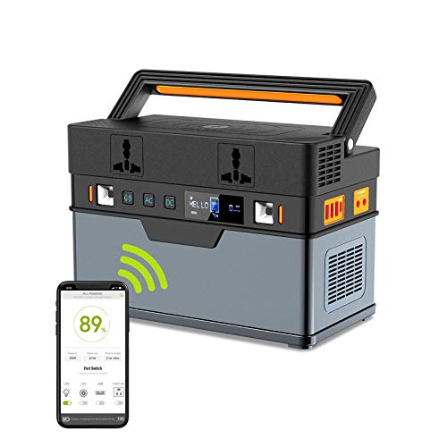 Tragbares Generator-Kraftwerk 500 W 185200 mAh Reiner Sinus-Wechselrichter Mobile Power Bank für den Außenbereich mit 2 DC 3 USB-Anschluss für