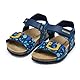 Geox Baby-Jungen B CHALKI Boy Sandal, Navy/Yellow, 24 EU