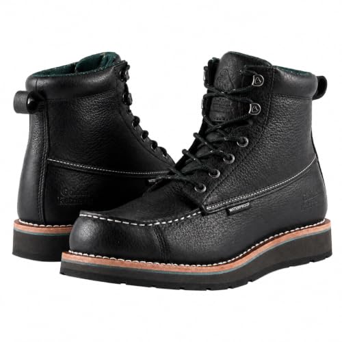 Image of Golden Retriever 6-Inch Composite Toe Waterproof Safety Work Boots for Men | EH Rated Construction Boots, Slip-Resistant Outsole, Non-Metallic Safety Toe Work Boots