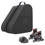 tintoke Skatetasche für Erwachsene, dreilagig, Rollschuh Tasche,Schlittschuhtasche, Erwachsene Rollschuhe Tasche, Rollschuh Tasche, Praktische Schlittschuhtasche,für Rollschuhe und Schlittschuhe