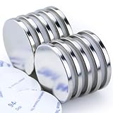 DIYMAG Powerful N52 Neodymium Disc Magnets, Permanent, Strong, Rare Earth Magnet. Fridge, DIY, Building, Scientific, Craft, and Office - 1.26 inch x 1/8 inch, Pack of 10