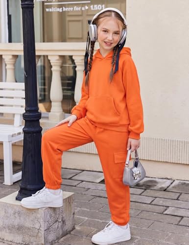 Image of Arshiner 2 Pieces Girls Outfits Fall Sweatsuits Sweatshirts and Sweatpants
