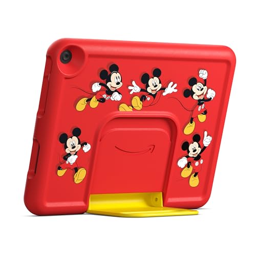 Image of Amazon Fire HD 10 Kids tablet (newest model) ages 3-7 | Bright 10.1 inch HD screen with included ad-free and exclusive content, robust parental controls, 13-hr battery, 32 GB, Disney Mickey Mouse