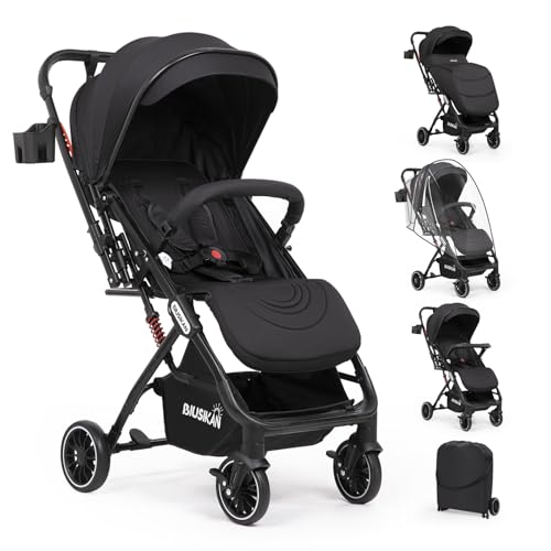 Biusikan Baby Stroller, Lightweight Stroller W/Snack Tray cover