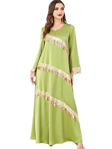 Abaya paillettes robe de soirée musulmane chic pour l'Aïd et grands mariages