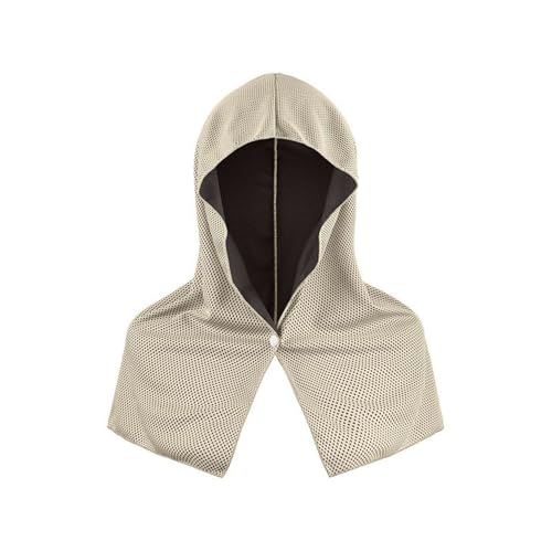 Lu's Chic Male Breathable Hoodie Towel Head Scarf Head Wrap Camp Cool Fish Crochet Casual Soft Quick Dry Headscarf Grey One Size