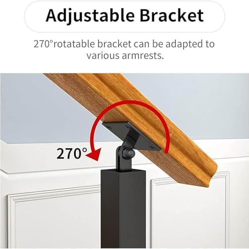 Adjustable Railing Post Kit for Stair Balusters - 270° Bracket, Durable & Stylish for Steps, Porches, Balconies - Perfect for Home Safety & Modern Design