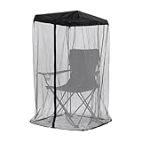 Ruwshuuk Cubierta para columpio al aire libre, malla fina transpirable a prueba de sol, red protectora para silla con mosca, para picnic, camping, escalada, senderismo, pesca, jardín, patio, balcón y