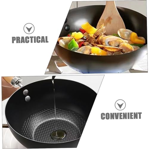 Wok mini antiadherente para estufa de gas con mango ergonómico miniatura 5