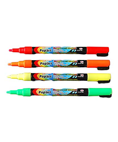 Ala Board Fine Tip Chalk Markers Fluorescent (Set of 4)
