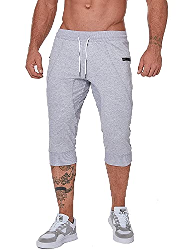 Calça capri masculina 3/4 Carwornic para treino, slim, para corrida, academia, treino, esportiva, co