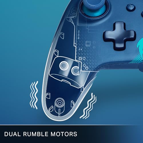 Image of PowerA Advantage Wired Controller for Xbox Series X|S - Blue Wave, gamepad, hall effect thumbsticks, gaming controller, USB-C, Works with Xbox One, Officially Licensed