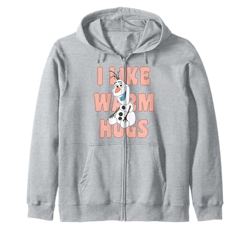 Sweat à capuche zippé Olaf idéal pour les journées fraîches d'école et de loisirs