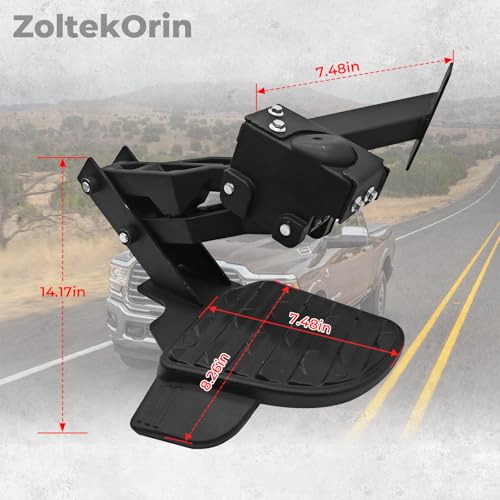 ZoltekOrin Retractable Bed Step for Dodge Ram 2500 3500 2019-2024, Replace OE 82215842, Heavy Duty Tailgate Bumper Step by ZoltekOrin - Image 5