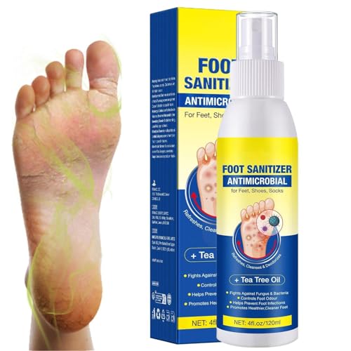 Spray Para Pies - Spray Desodorante 120ml Elimina Olores,Tratamiento Diario para Mujeres y Hombres Adultos - para Deporte, Viajes y Hogar