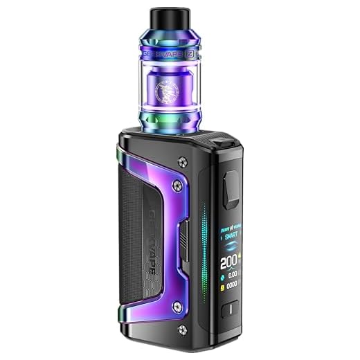 TVDC Aegis Legend 5 Kit for Geekvape Coil– Dual 18650, IP68 Waterproof, AS Chip 4.0, Z Sub-Ohm Tank, TFT Display | 2ml Cartridge, No Nicotine (Aurora Rainbow)