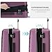BEIBYE Zwillingsrollen 2066 Hartschale Trolley Koffer Reisekoffer Gepäck M-L-XL-Set (Violett, L)