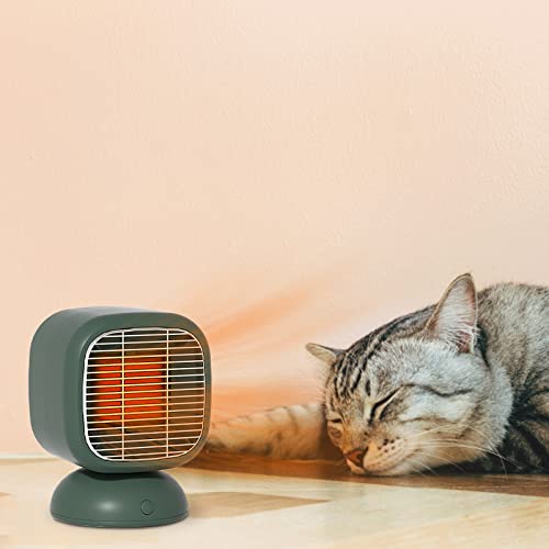 Shan-S Christmas Decor Portable Electric Heater, Indoor Space Heater Energy-Saving Small Electric Heater 800W Fast Heating Heater for Office Home Desktop Use