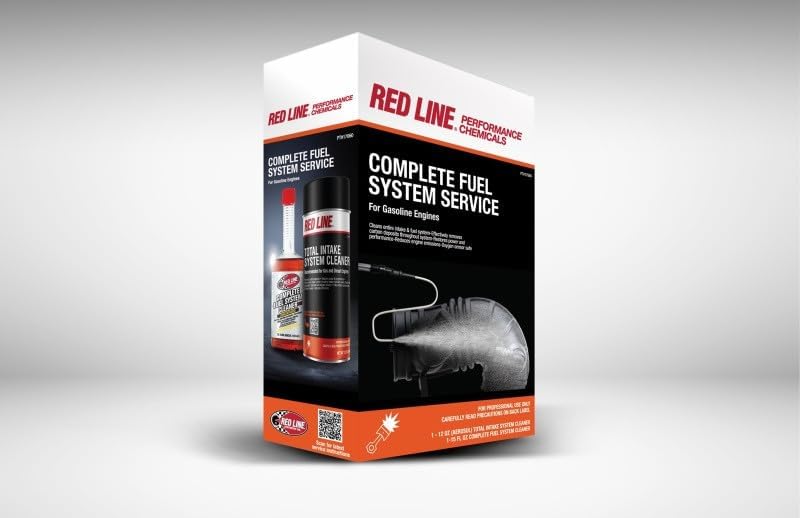 Red Line Complete Fuel System Service Kit - Intake Cleaner/Tank Additive/S-Hook Applicator w/Hose - 17060